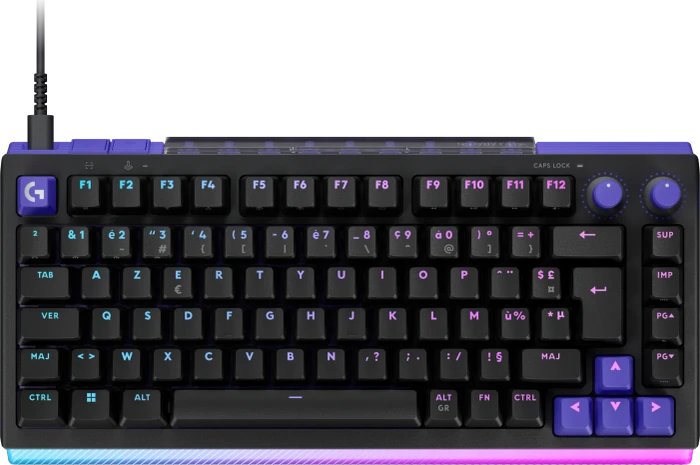 Logitech G512 X 75 TMR, schwarz, Dual-Swap analog/mechanisch, taktil, USB, FR