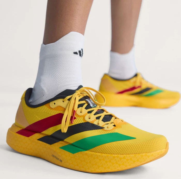 adidas Adizero Evo SL bold gold/vivid green/pure ruby (Herren)