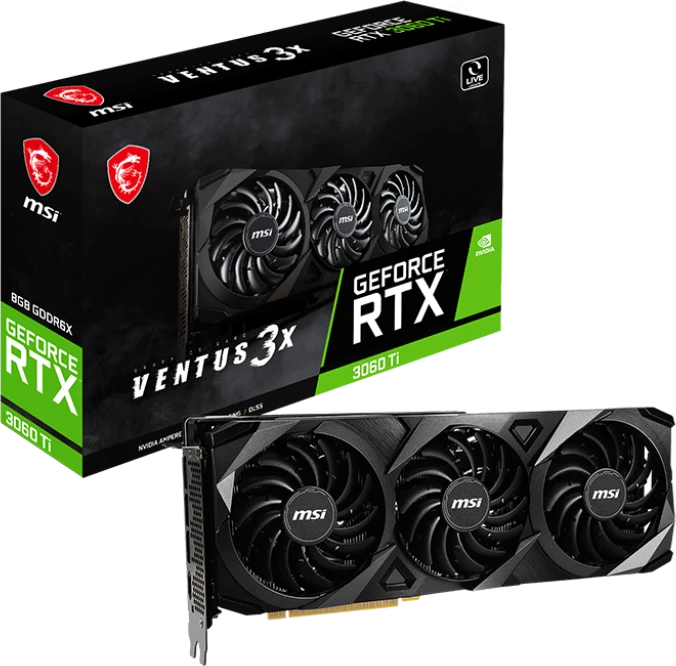 MSI GeForce RTX 3060 Ti Ventus 3X 8GD6X, 8GB GDDR6X, HDMI, 3x DP