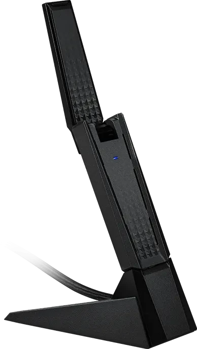 MSI AXE5400, 2.4GHz/5GHz/6GHz WLAN, USB-A 3.0 [Stecker]