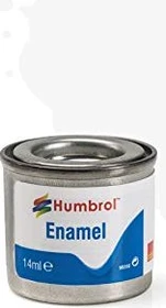 Humbrol Enamel Paint 34 white matt, 14ml