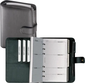 bind Systemplaner, A6, Kunstleder-Cover, schwarz