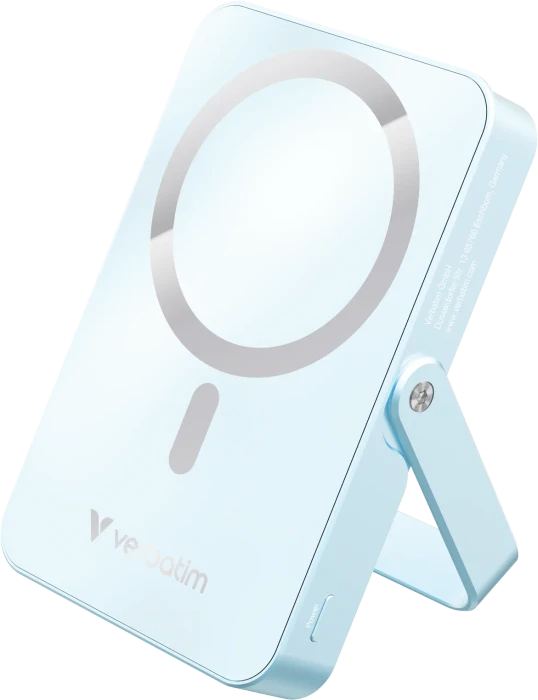 Verbatim Charge 'n' Go Power Bank mit Ständer 10000mAh blau