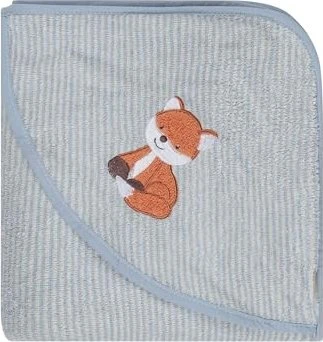 Sterntaler Badetuch Fuchs Filou 100x100cm graublau