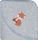 Sterntaler Badetuch Fuchs Filou 100x100cm graublau (7122533)