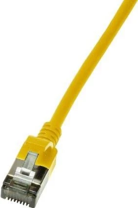 LogiLink TPE Slim Patchkabel, Cat6a, U/FTP, RJ-45/RJ-45, 3m, gelb