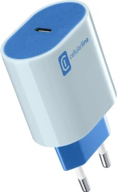 Cellularline USB-C Charger Style Color 20W blau