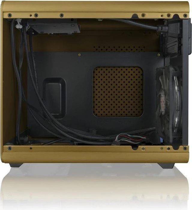 Raijintek Metis Plus gold, Acrylfenster, Mini-ITX
