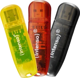 Intenso Rainbow Line 8GB, USB-A, USB 2.0, 3er-Pack
