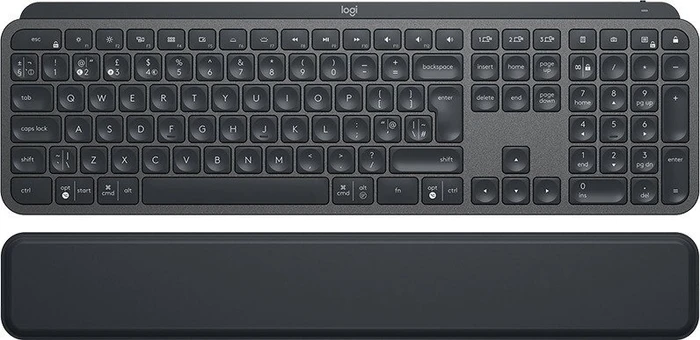 Logitech MX Keys Plus MX Palm Rest, schwarz, USB/Bluetooth, UK