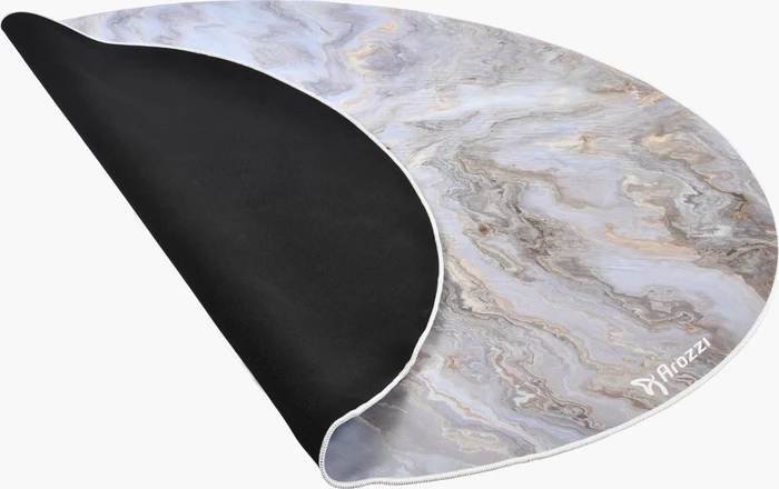 Arozzi Zona Bodenschutzmatte, White Marble, rund, weich