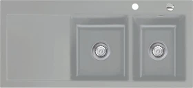 systemceram Mera Double Einbau Becken rechts titan
