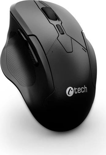 C-Tech WLM-17 Silent Wireless Dual-Mode Ergo Mouse schwarz, USB/Bluetooth