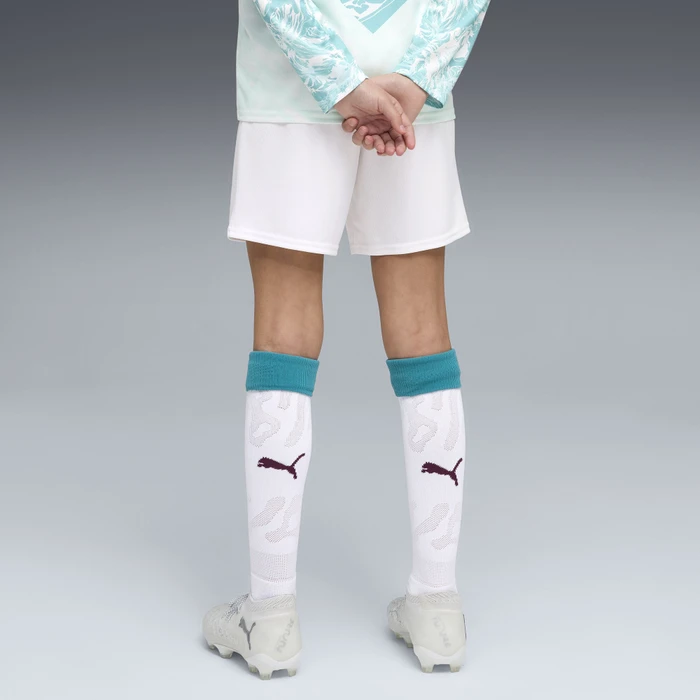Puma FIFA WM 2026 Portugal Heimshorts puma white/green lagoon (Junior)