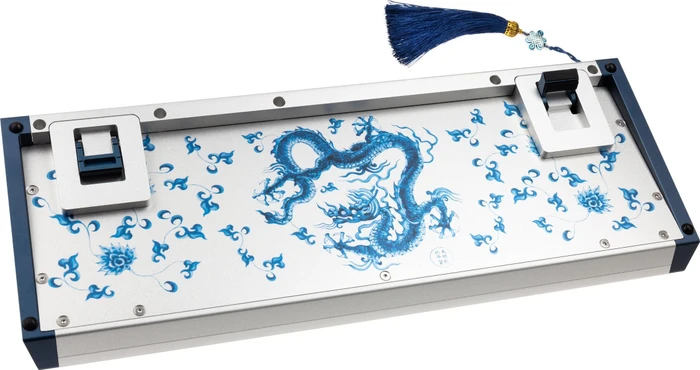 Ducky Year of the Dragon 2024, 65% Layout, weiß/blau, hot-swap, MX2A RGB PURPLE, USB, ND
