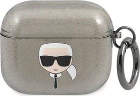 Karl Lagerfeld AirPods 3 Case Glitter schwarz