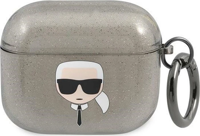 Karl Lagerfeld AirPods 3 Case Glitter schwarz
