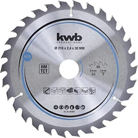 kwb M78 HM Kreissägeblatt 30Z, 210x1.4x30mm, 1 Stück