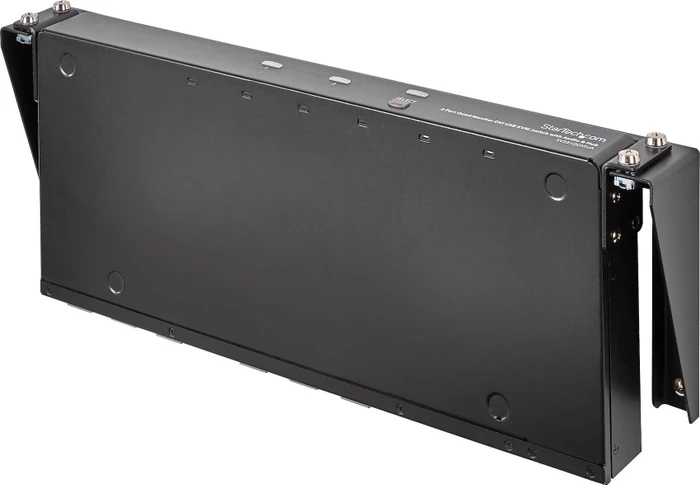 StarTech RK119WALLV, Wandmontage Halterung für Patch Panel, schwarz, 1HE