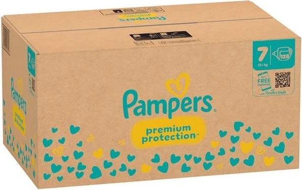 Pampers Premium Protection Gr.7 Einwegwindel, 15+kg, 128 Stück