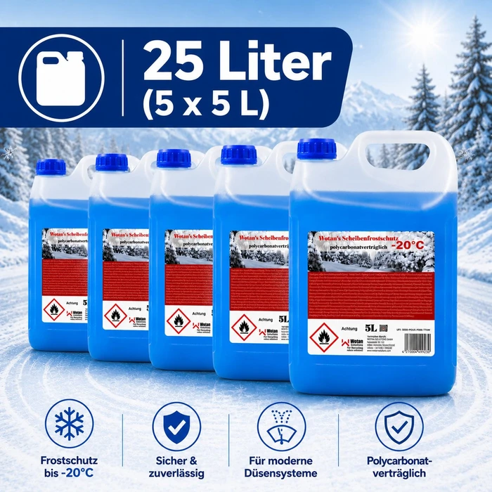 Wotan Solutions Scheibenfrostschutz Fertigmischung -20°C 5l