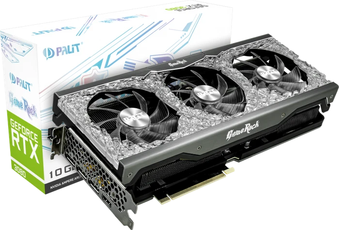 Palit GeForce RTX 3080 GameRock V1 (LHR), 10GB GDDR6X, HDMI, 3x DP