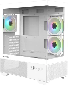 Zalman Chronix White, weiß, Glasfenster