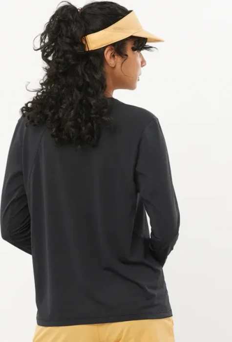 Salomon Shakeout Core Laufshirt langarm deep black (Damen)