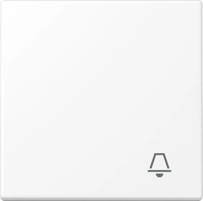 Jung Serie LS Wippe Symbol Klingel, schneeweiß matt