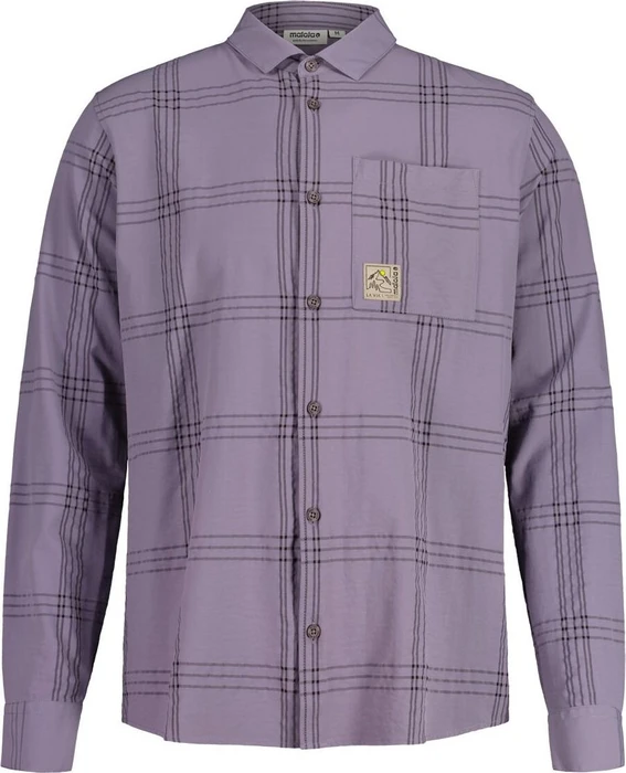 Maloja AlblanM. Hemd langarm smoky purple multi (Herren)