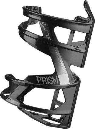 Elite Prism Carbon Left Flaschenhalter glossy/white graphic