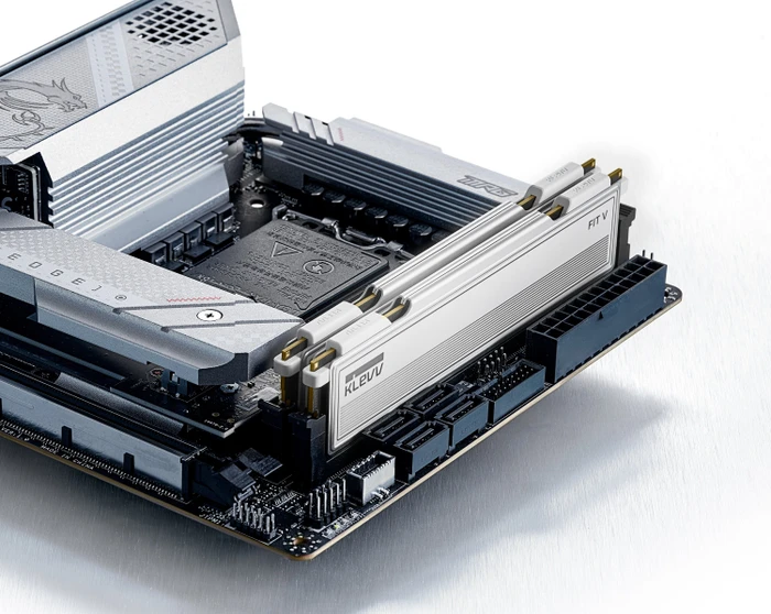 Klevv Fit V Ceramic White UDIMM 32GB Kit, DDR5-6000, CL28-36-36-76