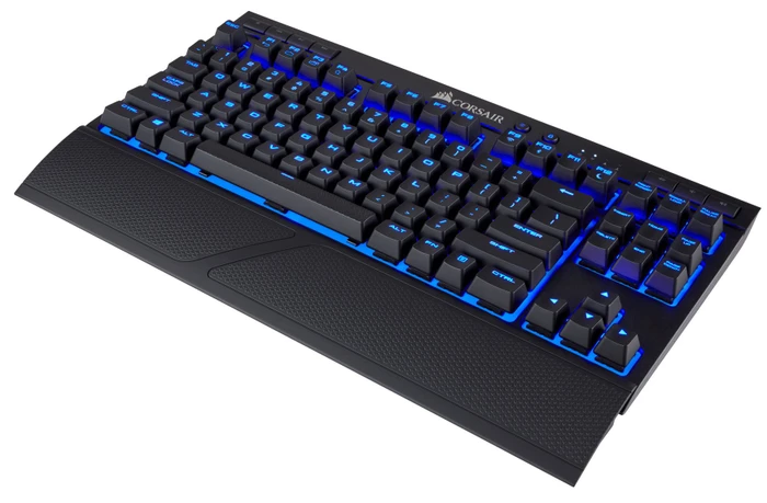Corsair Gaming K63 Wireless, LEDs blau, MX RED, USB/Bluetooth, DE