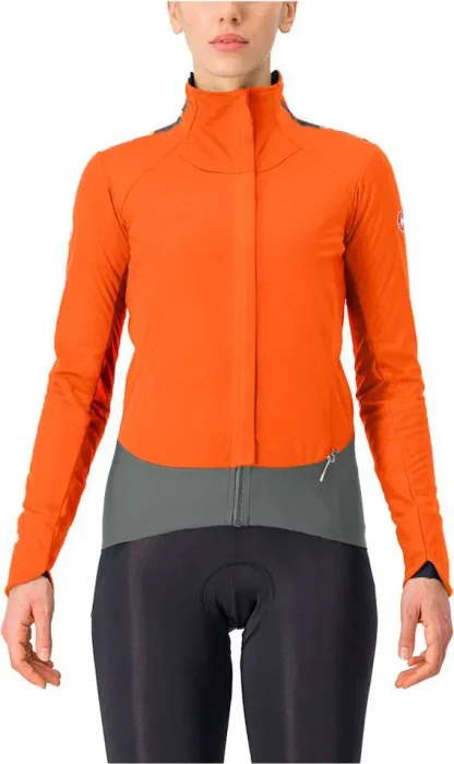 Castelli Alpha Doppio RoS Fahrradjacke red orange/urban grey/dark grey (Damen)
