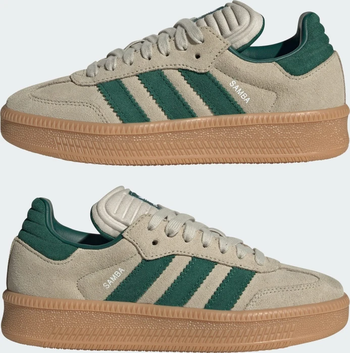 adidas Samba XLG putty grey/collegiate green/gum (Junior)