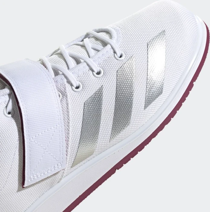 adidas Powerlift 4 cloud white/silver metallic/legacy burgundy (Herren)