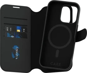 PanzerGlass Care Feature Case Tango Two-in-One Wallet MagSafe für Apple iPhone 16 Pro schwarz (1330)