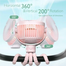 Momcozy Handventilator/Kinderwagenventilator rosa