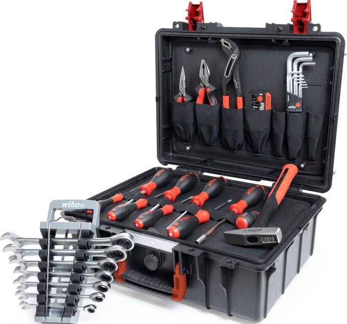 Wiha Basic Set L mechanic Handwerkzeugset inkl. ToughBox, 46-tlg.