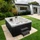 Home Deluxe White Marble Whirlpool Set rechteckig 210x160x85cm (14947)