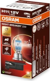Osram Night Breaker 220 H11 55W, 1er-Pack Faltschachtel