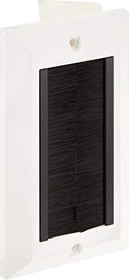 DeLOCK Kabelmanagement Abdeckblende mit Bürstenstreifen, 146x86mm, schwarz