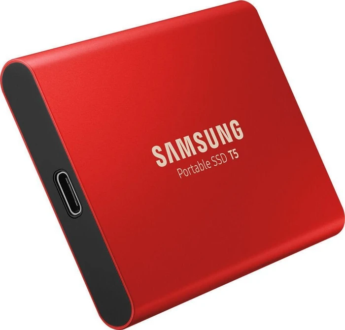 Samsung Portable SSD T5, Metallic Red, 1TB, USB-C 3.1