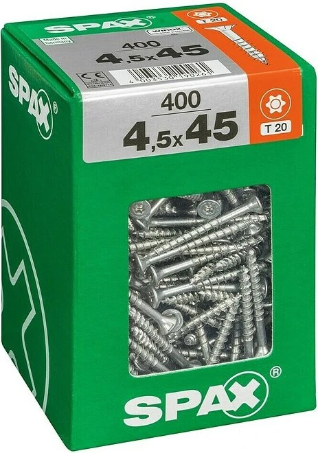 Spax WIROX A9J 4CUT T-STAR plus T20 Universalschraube, 4.5x45mm, 400 Stück
