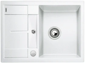 Blanco Metra 45 S Compact Becken reversibel mit Ablauffernbedienung weiß