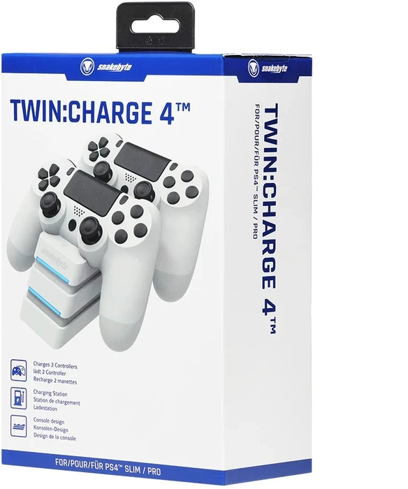 Snakebyte Twin:Charge 4 Ladestation weiß (PS4)