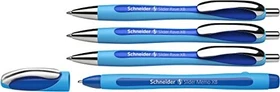 Schneider Slider Rave XB mit Slider Memo XB Kugelschreiber blau/dunkelblau, 4er-Pack