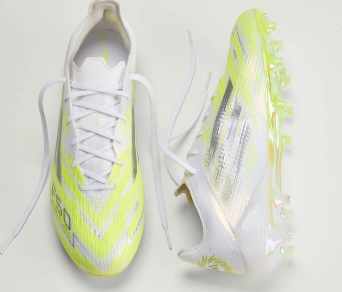 adidas F50 Sparkfusion Elite Low cloud white/iron metallic/hi-res yellow (Damen)