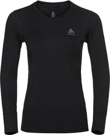 Odlo Natural 100% Merino Warm Funktionsshirt langarm schwarz (Damen)