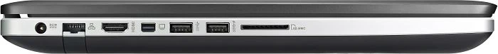 ASUS N750JV-T4106H, Core i7-4700HQ, 8GB RAM, 256GB SSD, 1TB HDD, GeForce GT 750M, DE